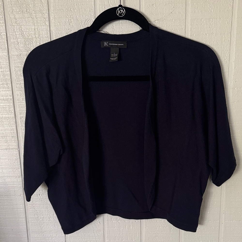 INC International Concepts Women's Elegant Black Shrug
